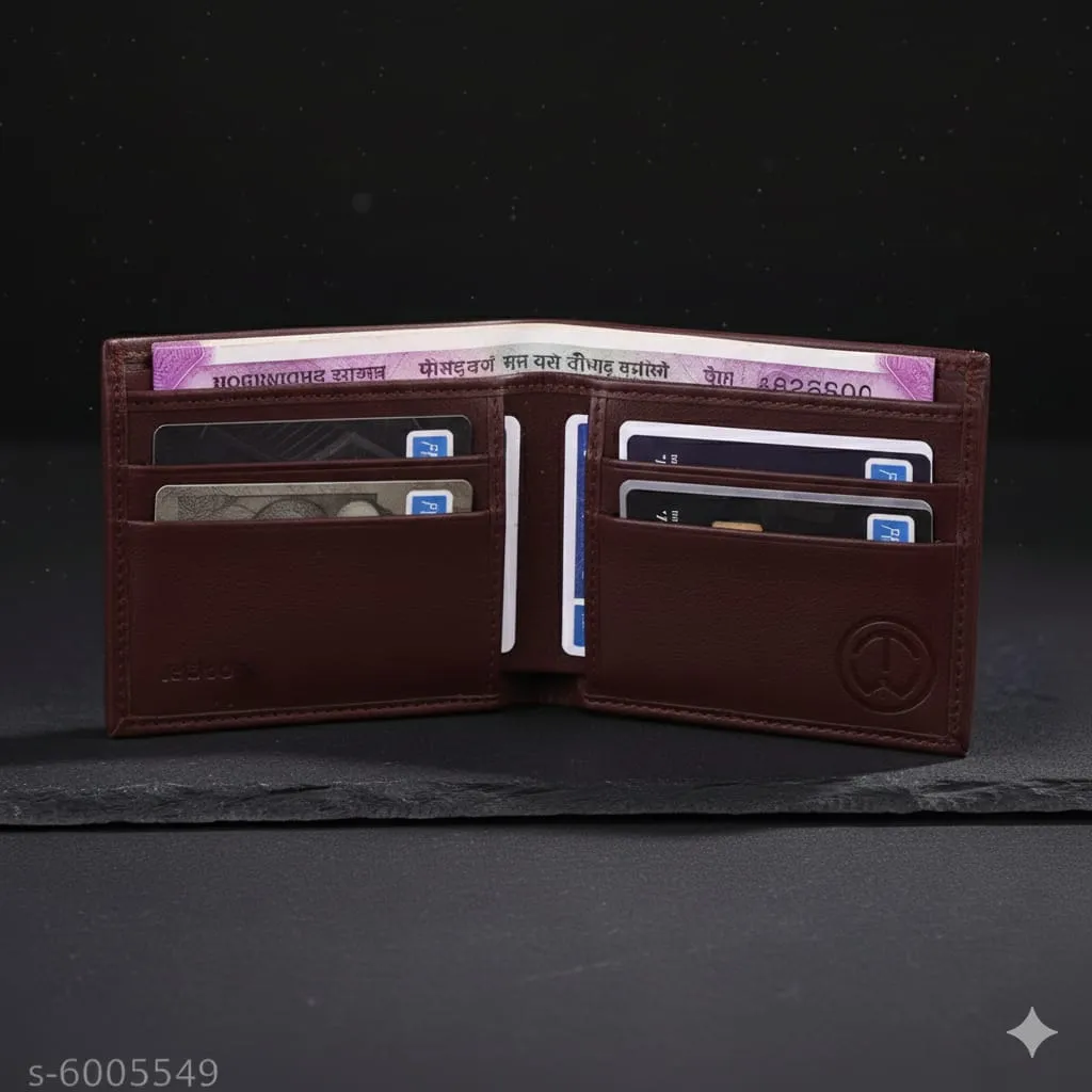 TnW Men's Artificial Leather Wallet with 7 Detachable Card Holder