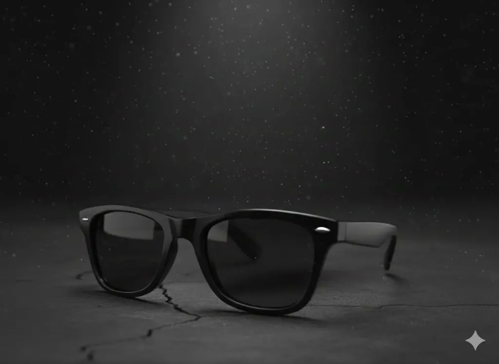 Sunglasses Men Women Rectangular Folding Sunglasses Googles Folding UV Protection Black 