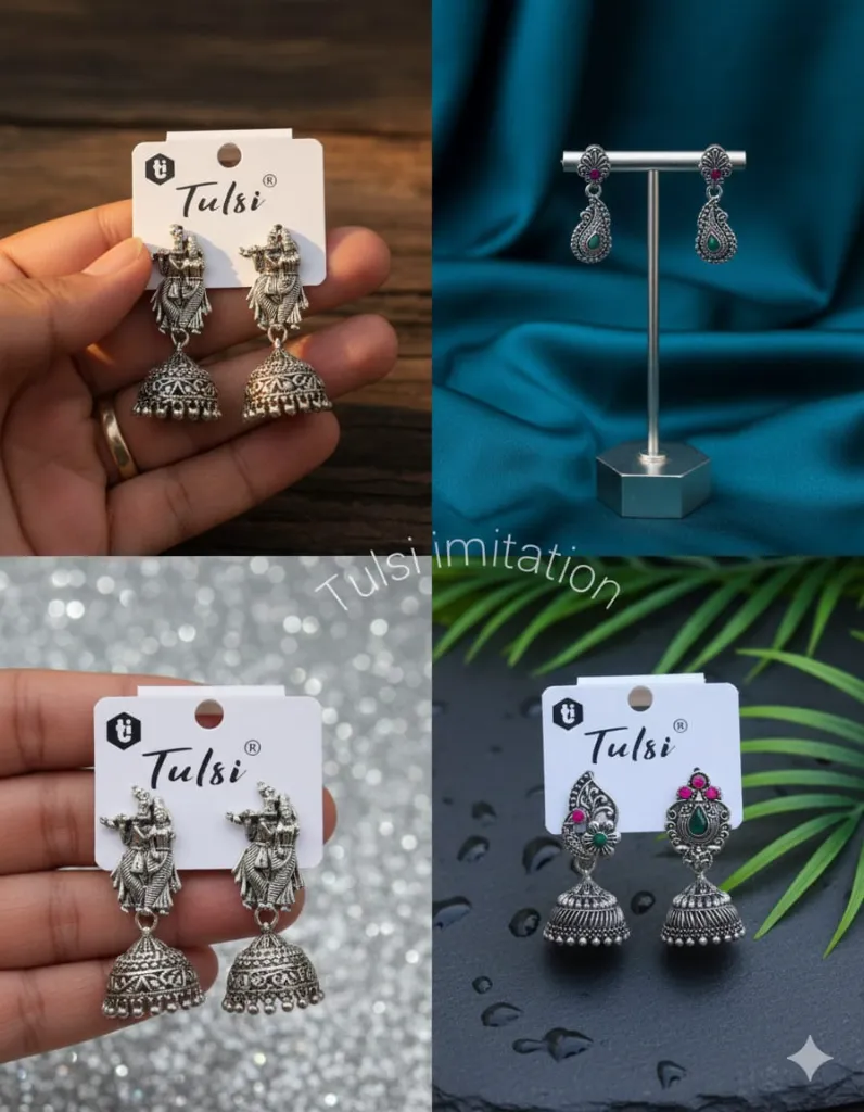 Tulsi Classic Earrings Combo Of 4