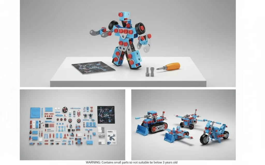 STEM DIY Mechanic k Kit For Kids | 7in1 Educational Building Toy| 6 to 12 years | 158 pcs puzzle set