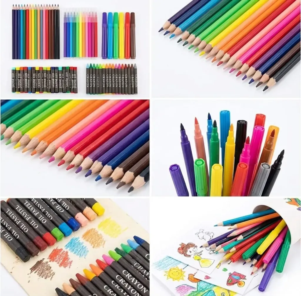 Children Deluxe Drawing and Painting Art Set Crayon Color Set for Kids Case Art and Craft Supplies Great return Gift- Perfect Christmas and Rakhi Gift -P (150)