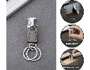 Multifunction Keychain 5 IN 1 Heavy Duty Dual Ring Metal Keychain with Cutter, Bottle Opener, Mobile Phone Holder, 360° Rotate Spinner - Outdoor Carabiner Portable Car Key Chain.