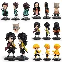 Anime Demon Slayer 6pcs Set Action Figure Height- 7cm Authentic Design, Highly Detailed-Exact Replica of Image Miniture figure