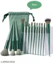 PROFESSIONAL FIX+ MAKEUP BRUSHES GREEN COLOUR SET OF 13PCS